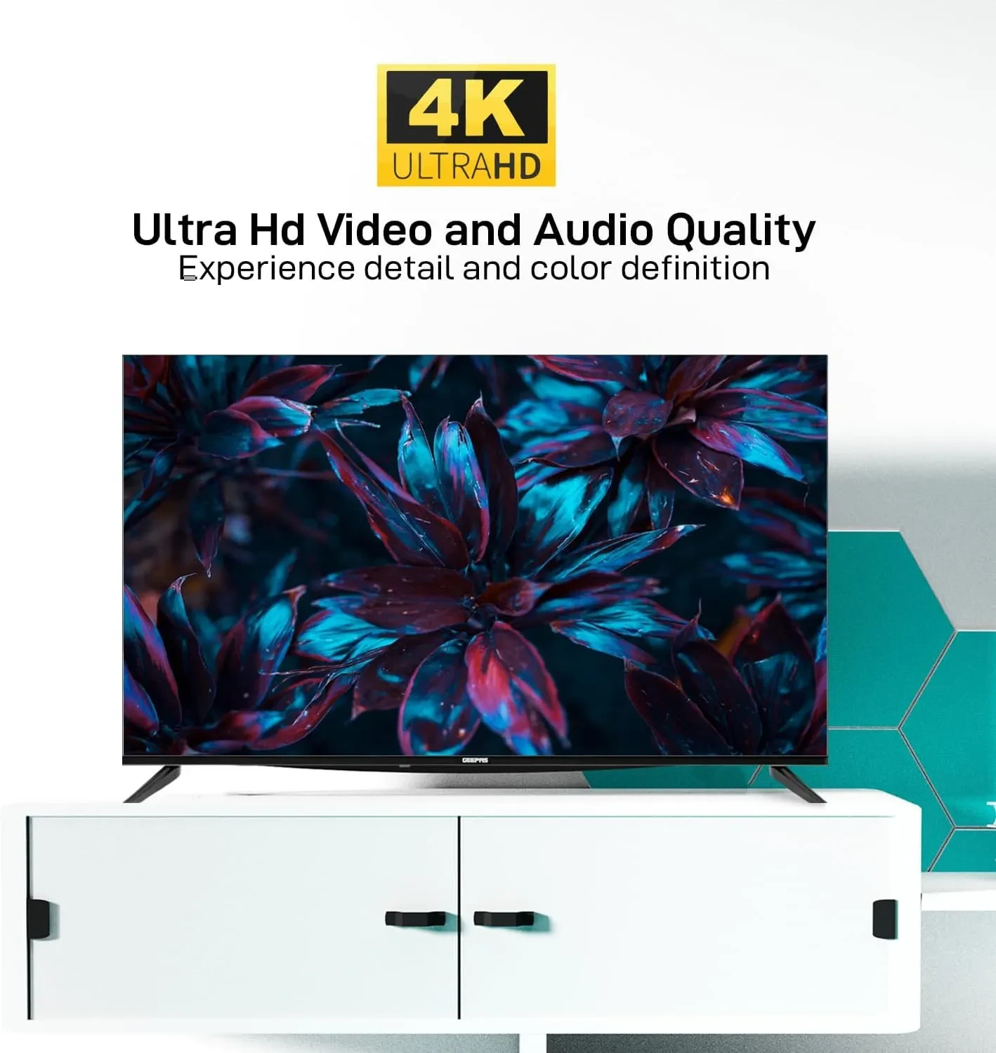 شاشة جيباس مقاس 50 بوصة سمارت جوجل موديل GLED5006SGXHD - صورة المنتج 4