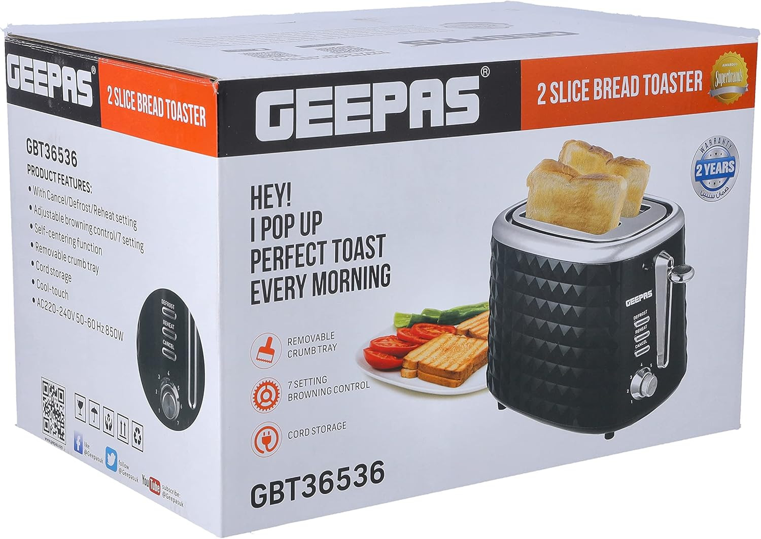Hover image for محمصة خبز جيباس موديل:GBT36536