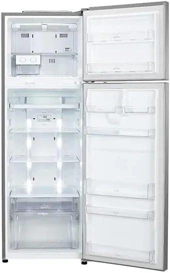 ثلاجة ال جي - سعة ( 308 ) لتر -  بباب مزدوج بضاغط عاكس لون فضي موديل - G372RLBB - صورة المنتج 4