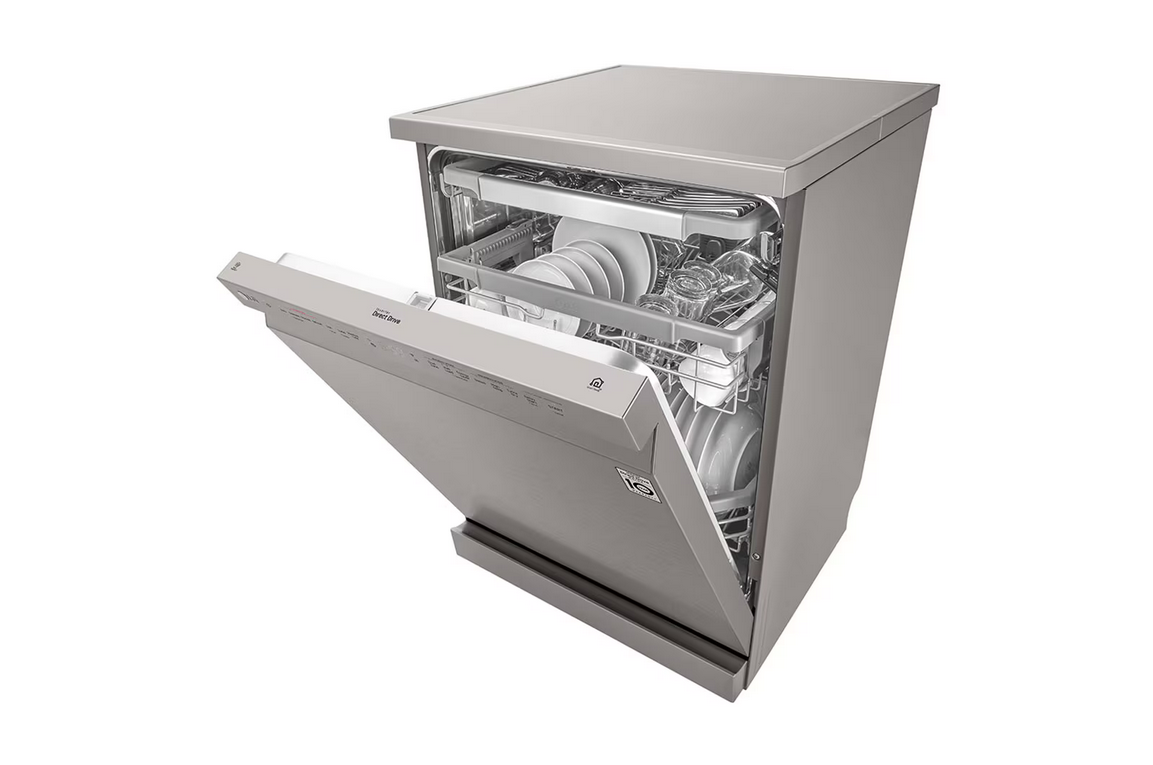 صورة مصغرة للمنتج غسالة صحون LG  - لون فضي بلاتيني - بالبخار  -  موديل DFB425FP - 8