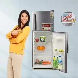 ثلاجة جيباس وقافي بابين ثلج سعة 200 لتر موديل GRF2209SXE - صورة المنتج 3