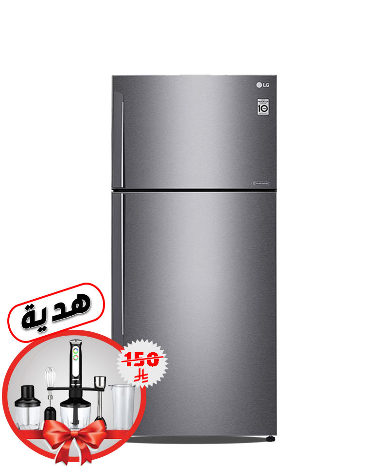 ثلاجة ال جي - سعة ( 508 لتر ) - نظام أنفرتر  موديل : GN-C752HQCL