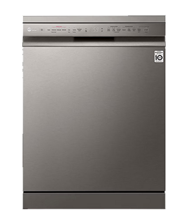 غسالة صحون LG -  لون فضي بلاتيني - بدون بخار  -  موديل DFB512FP