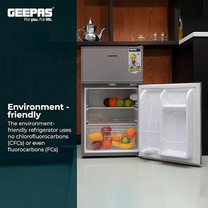 ثلاجة جيباس وقافي بابين مكتبي ثلج سعة 125 لتر موديل:GRF1259GPE-N - صورة المنتج 5