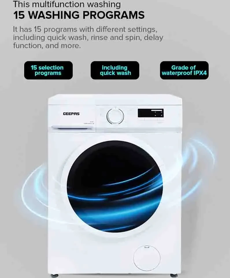 Hover image for غسالة جيباس تحميل أمامي، سعة 6 كجم  موديل GWMF68005LCM