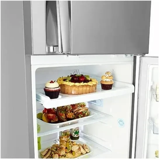 ثلاجة ال جي - سعة ( 308 ) لتر -  بباب مزدوج بضاغط عاكس لون فضي موديل - G372RLBB - صورة المنتج 8