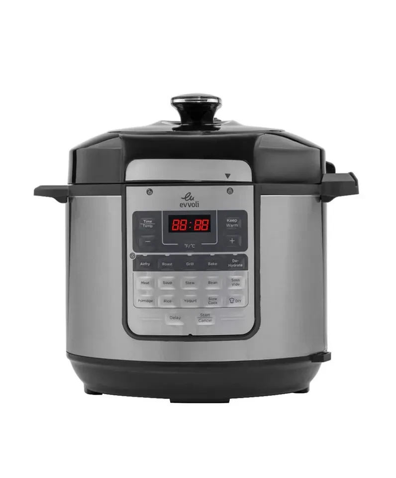 طنجرة ضغط كهربائية من إيڤولي مع مقلاة هوائية 15 في 1، 1500 واط وسعة 5.7 لتر موديل  EVKA-COM6015S