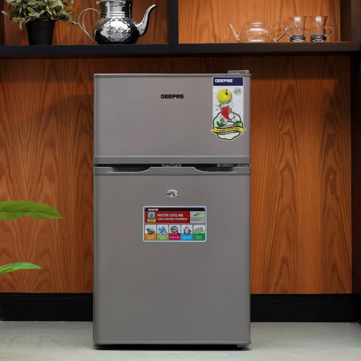 ثلاجة جيباس وقافي بابين مكتبي ثلج سعة 125 لتر موديل:GRF1259GPE-N - صورة المنتج 6