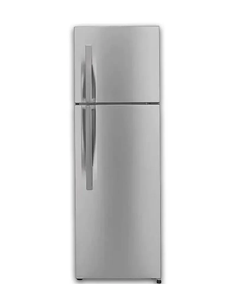 ثلاجة ال جي - سعة ( 308 ) لتر -  بباب مزدوج بضاغط عاكس لون فضي موديل - G372RLBB