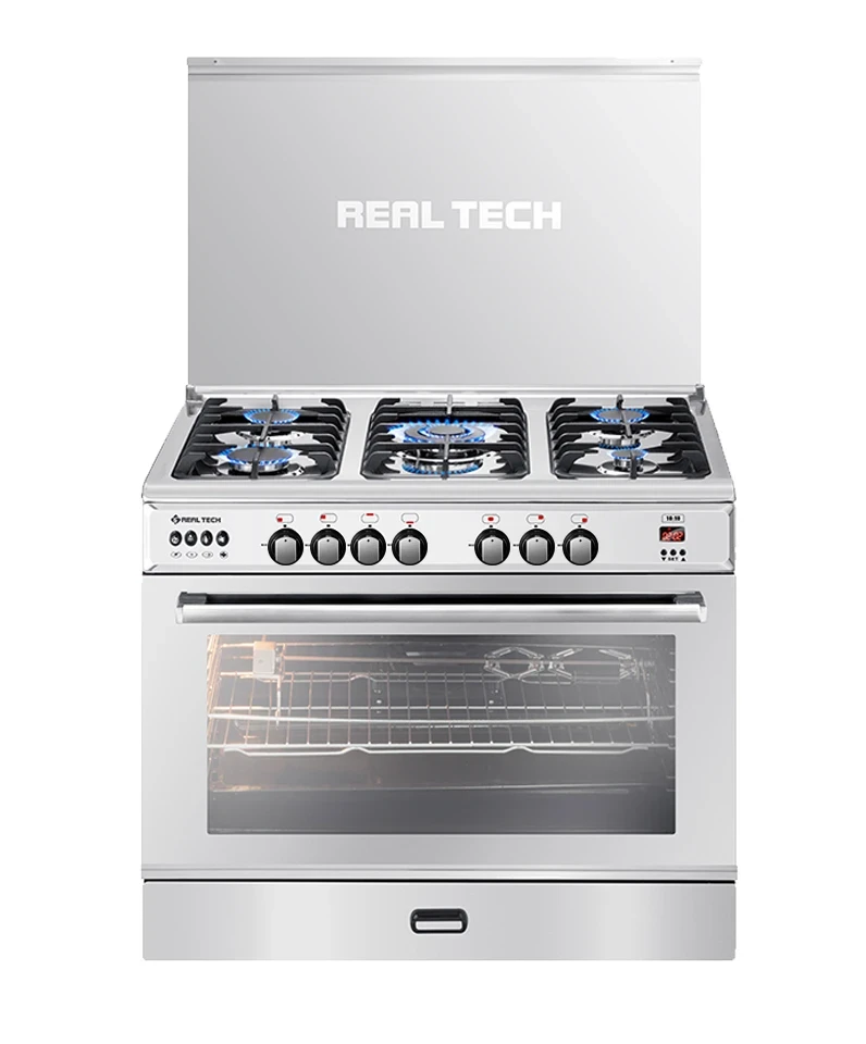 فرن غاز ريال تك 60×90 مدرع استيل 100% مواصفات كاملة – موديل 906