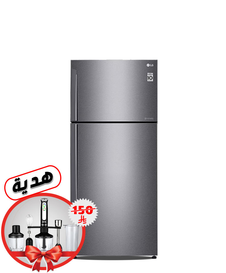 ثلاجة ال جي سعة (438لتر) نظام أنفرتر موديل : GLC652HLCM