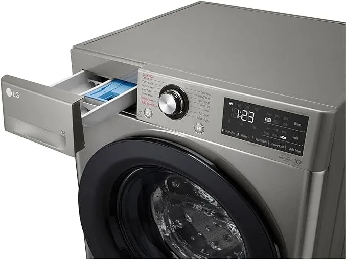 غسالة ملابس LG أوتوماتيكية – سعة 9 كجم – بتقنية الذكاء الاصطناعي موديل ‎F4R3VYG6P - صورة المنتج 4