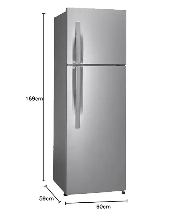 ثلاجة ال جي - سعة ( 308 ) لتر -  بباب مزدوج بضاغط عاكس لون فضي موديل - G372RLBB - صورة المنتج 6