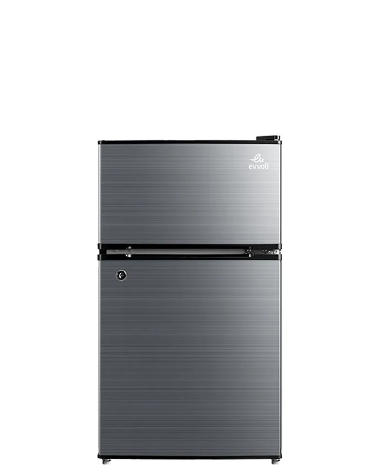 ثلاجة ميني من إيڤولي ببابين سعة 100 لتر - EVRFM–100S